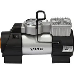 Компресор автомобільний Yato з LED-ліхтарем 180 Вт (YT-73460) - мініатюра 2