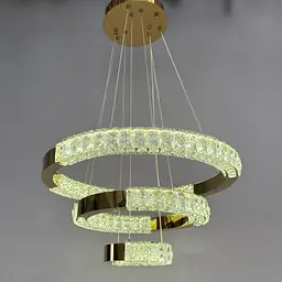Люстра кільця Linisoln 7968-60*40*20 FG метал, кришталь, LED, 70 Вт, 120-50 см, 60*40*20 см - мініатюра 2