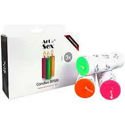 Набір воскових свічок Art of Sex Size S 10 см (3 шт.)