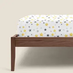 Простирадло Cosas на резинці 80х190х25 starfall cs6, жовтий (StarfallGreyYellow_80x190x25) - мініатюра 4