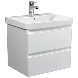 Тумба Мойдодир Unik 60-A Білий з умивальником Vivace 60 Білий