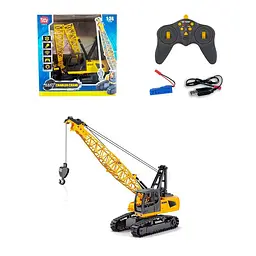 Радиоуправляемый подъемный кран A-Toys 38 см с гусеничным ходом и светом, на аккумуляторе 13511