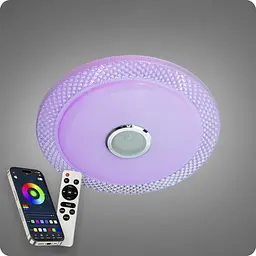 Люстра світлодіодна 517 Dlight RGB з пультом і колонкою 80Вт Білий (02158)