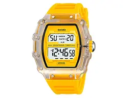 Чоловічий наручний годинник 2296WTYL White-Yellow Skmei acs0030037 - мініатюра 2