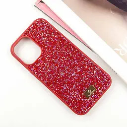 TPU чохол Bling World Rock Diamond для Apple iPhone 16 (6.1) Червоний - мініатюра 2