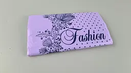 Пакет із прорізною ручкою (20*30)"Fashion квіти Фіолетовий"Леомі (100 шт.) - мініатюра 2