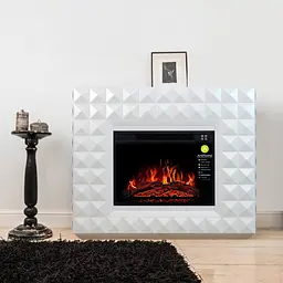 Камінокомплект ArtiFlame DIAMOND AF23S БІЛИЙ Б'ЯНКО (зі звуком) - мініатюра 4