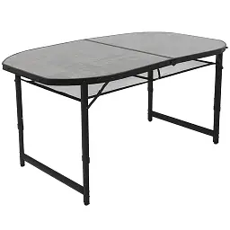 Стіл Bo-Camp Northgate Oval Black Grey 150 x 80 см (1404188)