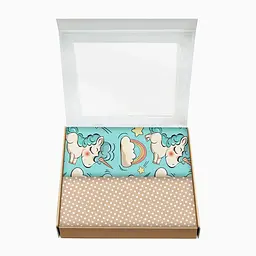 Багаторазові пелюшки дитячі BEIGE UNICORN 2шт COSAS (4822052069806) - мініатюра 2