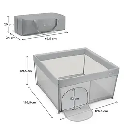 Манеж Kinderkraft Ziki Grey (KLZIKI00GRY0000) - мініатюра 6