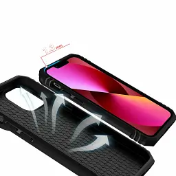 Панель BeCover Military для Apple iPhone 13 Pro Max Black (707105) - мініатюра 4