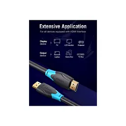 Кабель мультимедійний HDMI M to HDMI M 5.0m V2.0 4K60Hz VENTION (AACBJ) - мініатюра 11