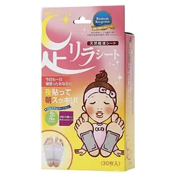 Детокс-пластирі Megumi Foot Relax Sheet Titanium для ніг (титан) 30 шт