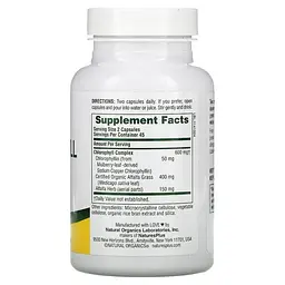 Харчова добавка Nature's Plus Chlorophyll Complex 90 капсул - мініатюра 2