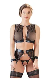 Комплект белья Top Set Bondage M Cottelli 513222511161031 89645 - мініатюра 4