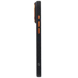 Чохол до мобільного телефона Armorstandart LikeCarbon2 SE MagCase Apple iPhone 17 Pro Max Kevlar Black Orange (ARM89165) - мініатюра 6