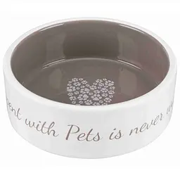 Миска для собак Trixie Pet's Home керамічна сіро-коричневий Ø 12 см 300 мл TX-25053