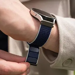 Ремінець нейлоновий на липучці для смарт-годинника BeWatch Samsung 22 мм Khaki (1021346.1UW) - мініатюра 4