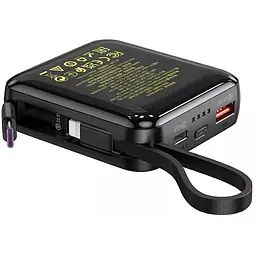 Павербанк Hoco Q23 Blade 22.5W+PD22W 10000 mAh Black - мініатюра 3