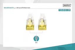 Патч-корд Assmann CAT 6A S-FTP , мідь, LSZH AWG 26/7, 7 m DK-1644-A-070 Gray - мініатюра 5