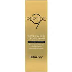 Уцінка. Пінка для вмивання FarmStay Peptide 9 Super Vitalizing Cleansing Foam 180 мл Термін придатності до 11.05.26 - мініатюра 3
