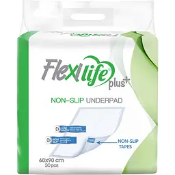 Пелюшки гігієнічні поглинаючі Flexi Life Plus (60 х 90 см) 30 шт.
