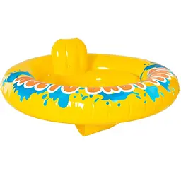 Дитячий надувний круг-плот для плавання Molto Baby Float навчальний жовтий (26769)