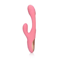 Вібратор-кролик Loveline G-spot Fluttering, 24.8 см (рожевий) - мініатюра 9