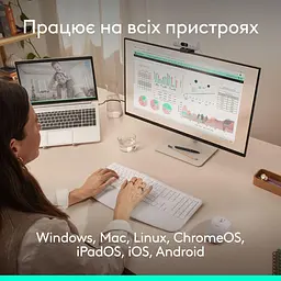 Комплект (Клавіатура та миша) Logitech Signature Comfort Plus MK880 Wireless Combo Off-White (920-014033) - мініатюра 4