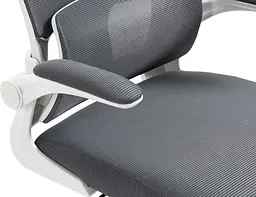 Офісне крісло GT Racer X-5728, біло-сіре (X-5728 White/Gray) - мініатюра 6