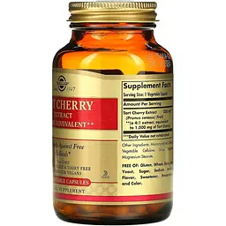 Екстракт терпкої вишні Solgar Tart Cherry Extract 1000 мг 90 капсул - мініатюра 4