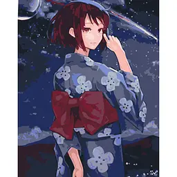 Картина за номерами без підрамника "Mitsuha Miyamizu" Art Craft 10622-ACNF 40х50 см