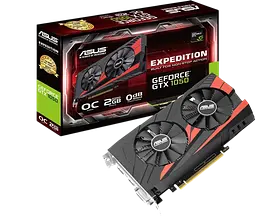 Відеокарта GeForce GTX 1050 2GB Asus Expedition OC Expedition (EX-GTX1050-O2G) Б/В - мініатюра 1