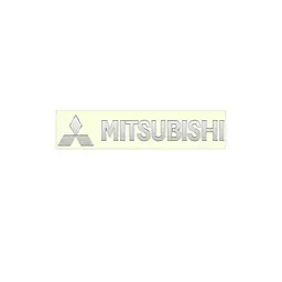 Наліпка з логотипом Mitsubishi метал, на клейкій стрічці 1шт (універсальна)