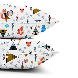Набір наволочок Cosas Wood fox 50х70 см теракотовий (SetPillow_FoxWigwam_50х70) - мініатюра 2