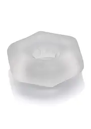 Ерекційне кільце CalExotics Sexagon Enhancer 4 см (прозорий) - мініатюра 6