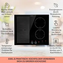 Варильна поверхня індукційна Klarstein Magnichef 4 Flex 7000 W (10041381) - мініатюра 5