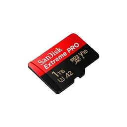 Карта пам'яті SanDisk 1 TB microSDXC UHS-I U3 Extreme Pro+SD Adapter (SDSQXCD-1T00-GN6MA) - мініатюра 3