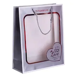 Подарунковий пакет Yiwu HP-10359-18 Love 26х10х32 см 12 шт. - мініатюра 5