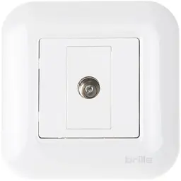 Розетка Brille TB-1TV WHite (135243)