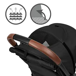 Прогулянкова коляска Kidwell Colmer Jet Black - мініатюра 6