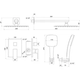Душова система Globus Lux SMART GLM-205-GP Graphite - мініатюра 9