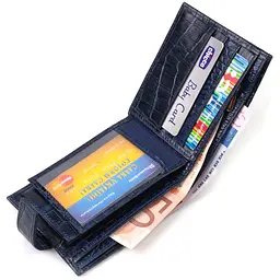 Чоловічий шкіряний гаманець Canpellini 12,2х9,5х2 см acs0025624 - мініатюра 5