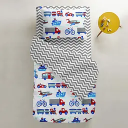 Набір простирадл на резинці Cosas Grey Zigzag 60х120х12 см (SetSheet_Grey_ZigGrey_120x60) - мініатюра 10