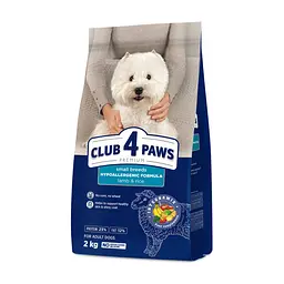 Сухий корм для собак Club 4 Paws Преміум. Для дрібних порід - ягня і рис 2 кг (4820083909603)