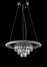 Світлодіодна люстра Splendid Ray LC118/1+1 LED (CH) з кришталем, хром, 40 Вт - мініатюра 2