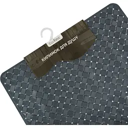 Килимок для душу квадратиний Eco Fabric Лоза 50х50 см сірий (5050-001) - мініатюра 5