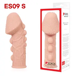 Насадка на член Kokos Extreme Sleeve ES.09 розмір S потовщувальна стимулюючий рельєф SX1447 104373 - мініатюра 3