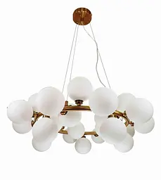Люстра молекула кільце з кулями Levistella 761J2029-25 BRZ+WH