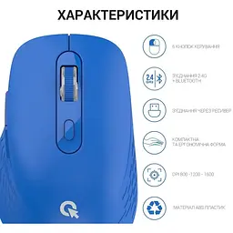 Миша OfficePro Wireless синя (M230С) - мініатюра 5